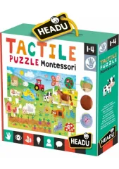 Headu Tactile Kabartma Boyalı 21 Parça Çiftlik Puzzle