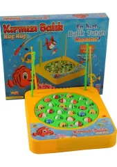 Kırmızı Balık Gölde Pilli Müzikli Balık Tutma Oyunu