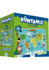 Eğitici Puzzle 24 Parça Dünyamız