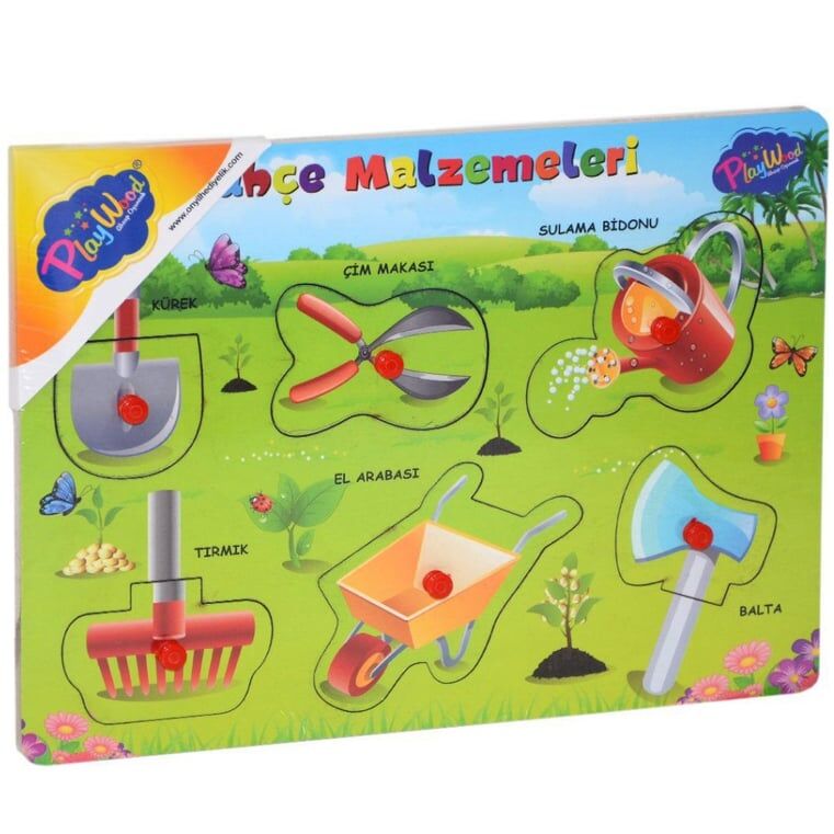 Ahşap Tutmalı Bahçe Malzemeleri